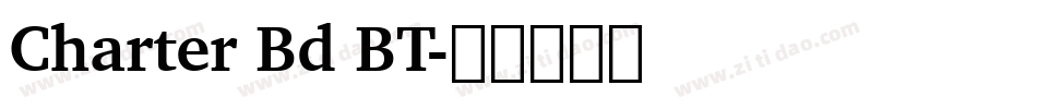 Charter Bd BT字体转换